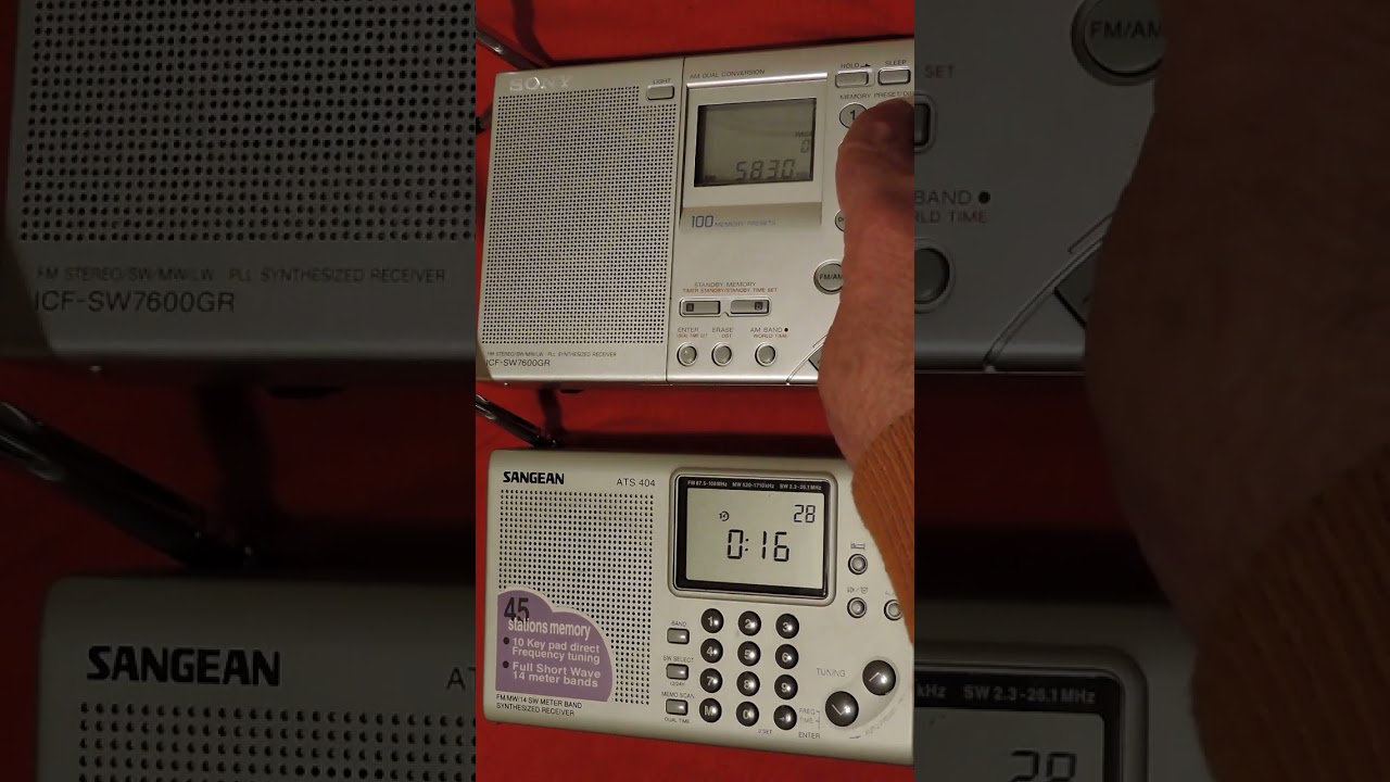 Sony ICF SW7600GR VS Sangean ATS 404