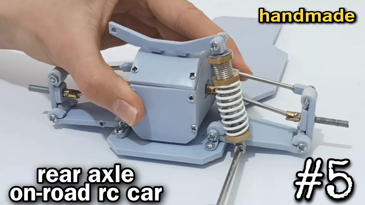 handmade rear axle rc car // how to make on-road rc car #5