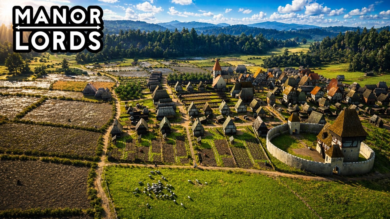 Самый эстетичный фермерский город в Manor Lords 4K