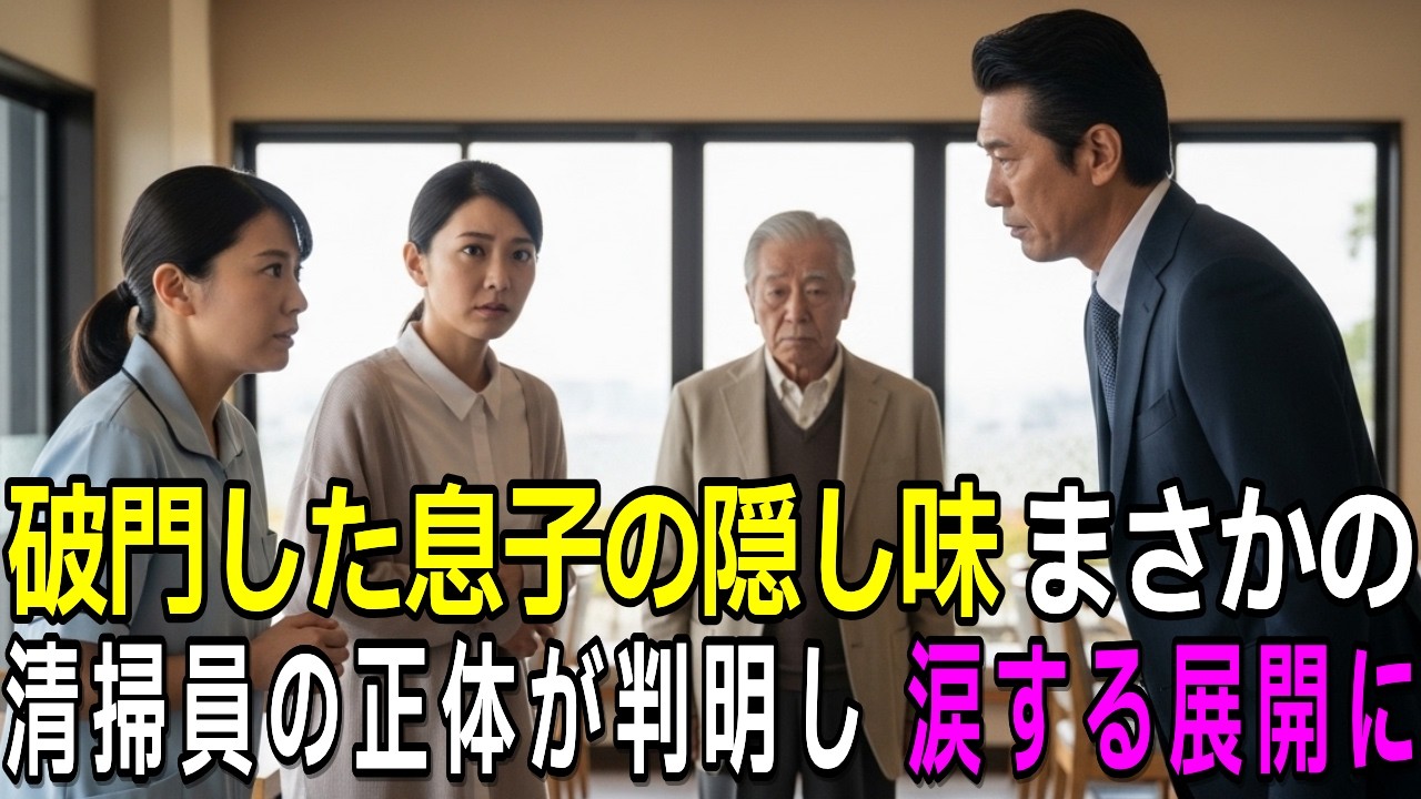 【再会】破門した息子の隠し味、銀座の清掃員が再現し驚愕の正体が判明【感動する話】【シニア】