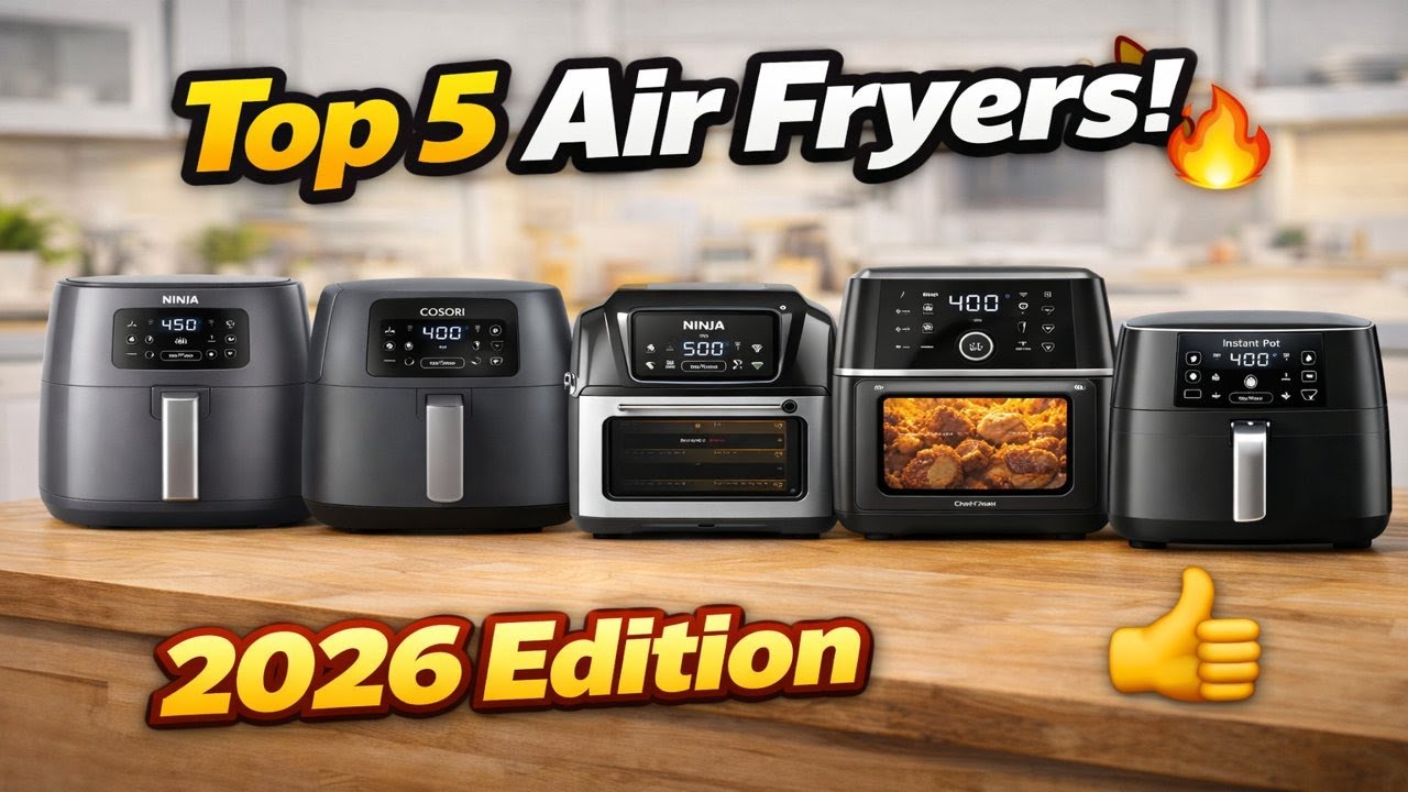 Top 5 Amazon Air Fryers 2026 🔥 Best Picks for Crispy & Healthy Cooking