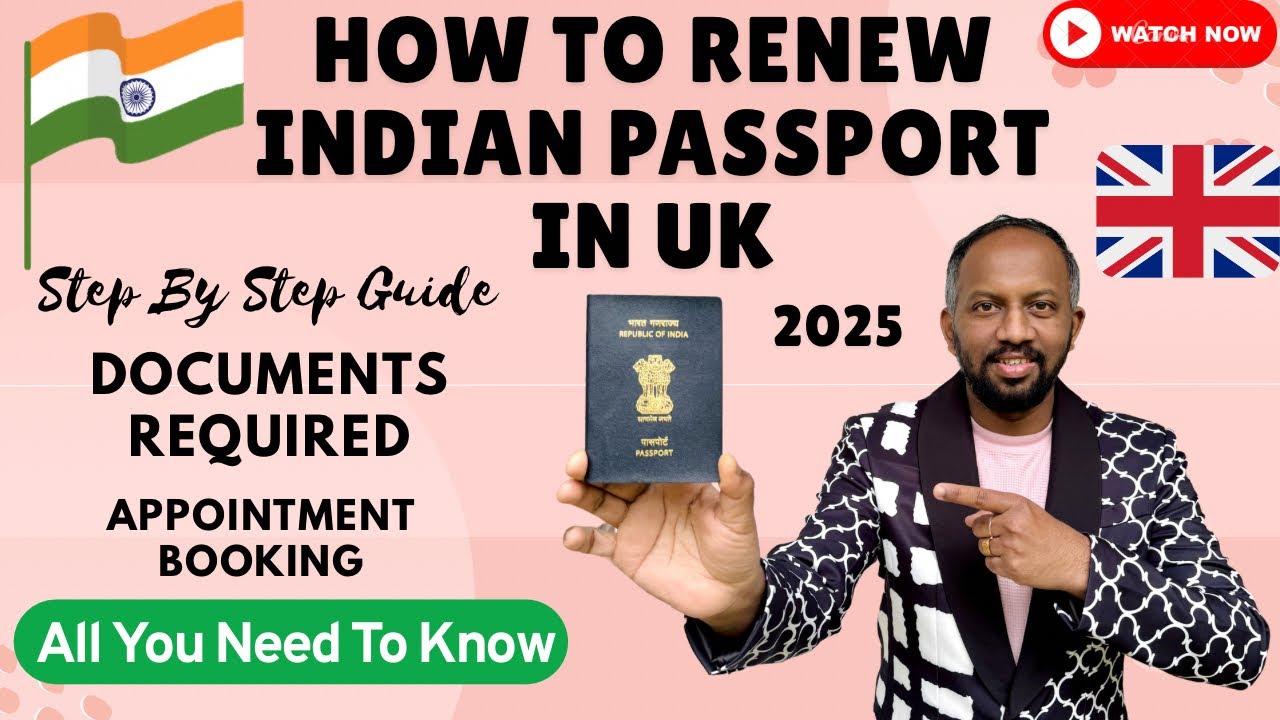 How To Renew Indian Passport in UK 🇬🇧🇮🇳 How To Apply Indian Passport in UK 2025 Step By Step Guide