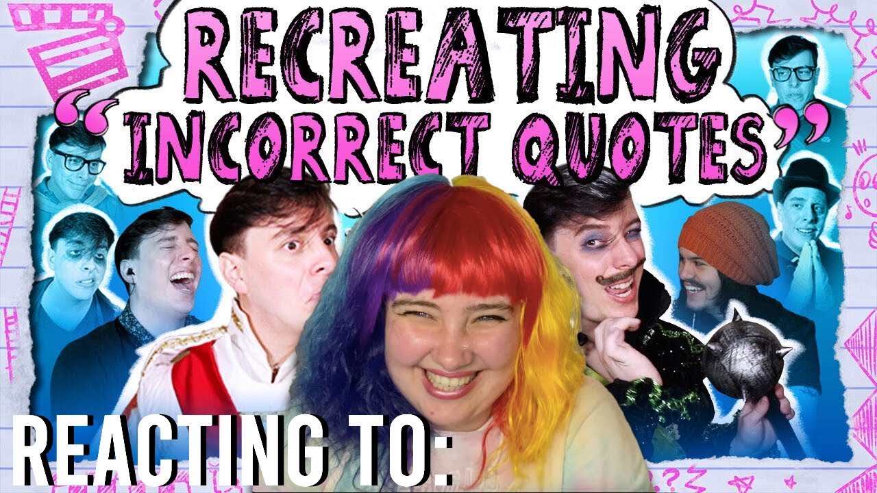 Reacting to: ''Recreating Sanders Sides INCORRECT QUOTES! - We Take Requests'' by Thomas Sanders