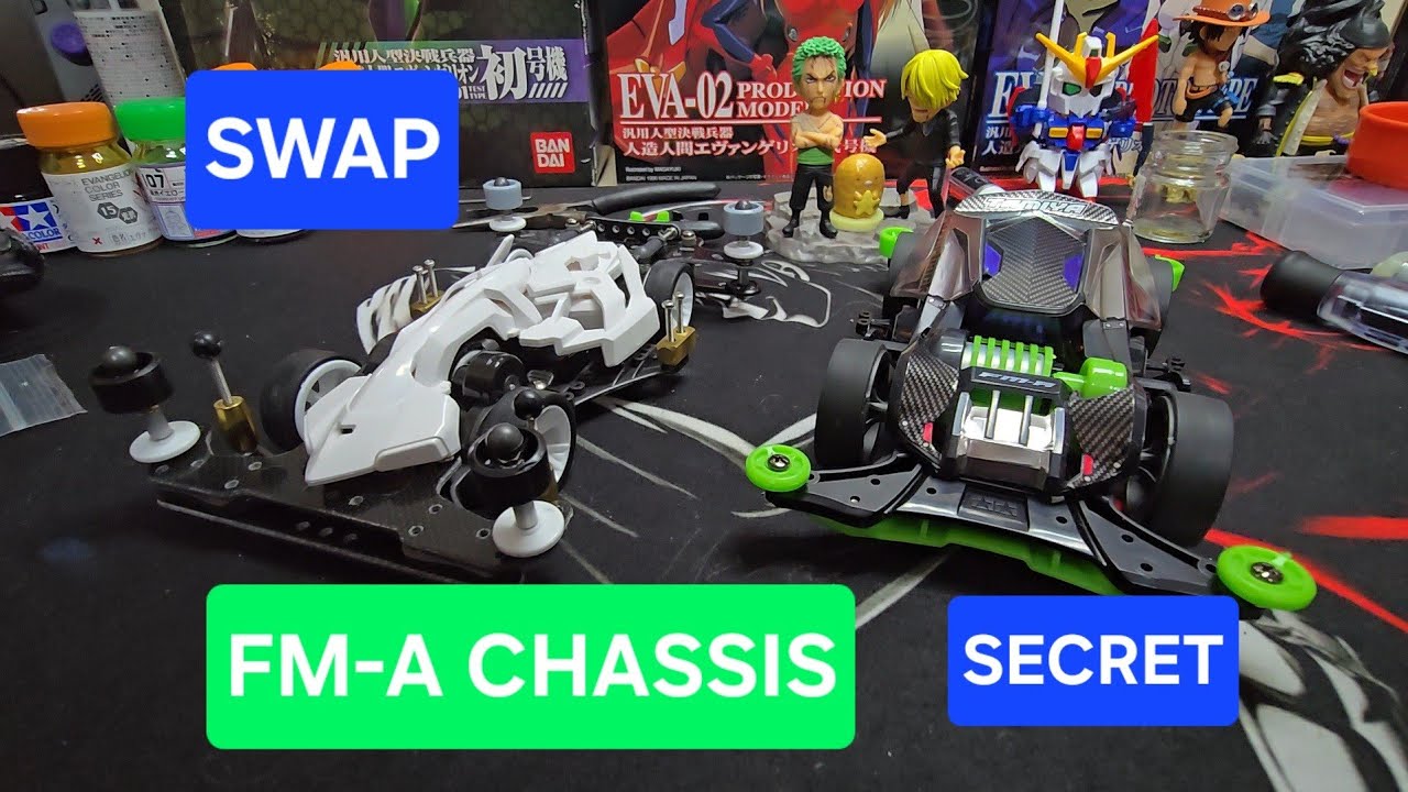 Steal this Mini 4WD pro tip! 🤫 Swap FM-A chassis parts for a stealth look and smarter builds. 🏎️⚡