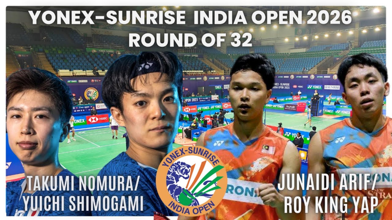 CRAZY 28-26 SET! 😱 ARIF/YAP VS NOMURA/SHIMOGAMI | YONEX SUNRISE INDIA OPEN 2026 HIGHLIGHTS