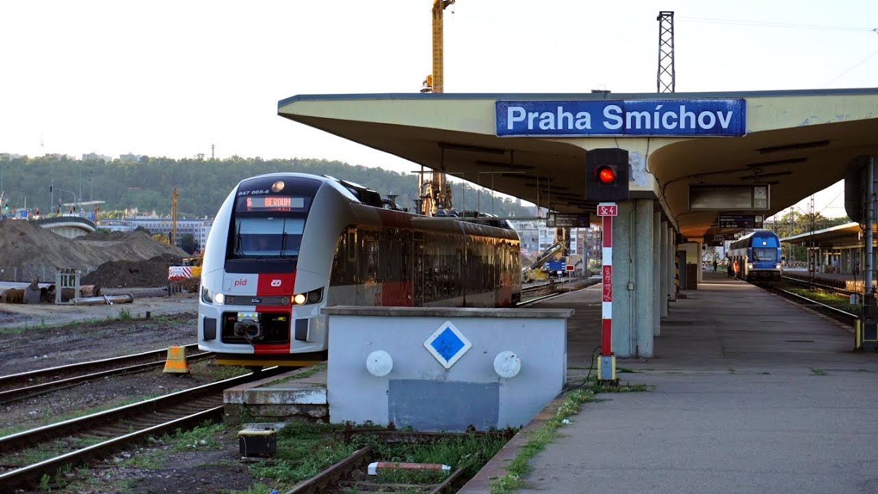 Začátek rekonstrukce žst. Praha-Smíchov pohledem cestujícího (Jaro 2024)