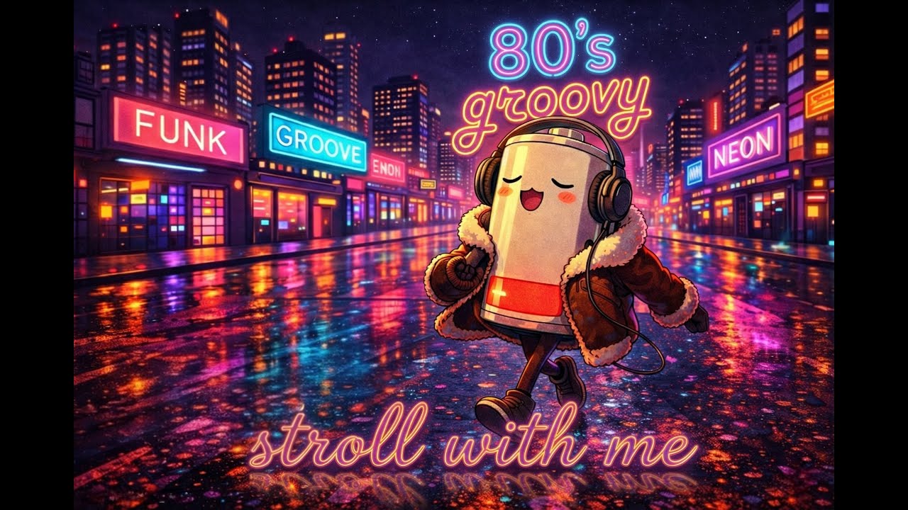 🔋Neon Funky Stroll with RoBe [80's Funky Groove]