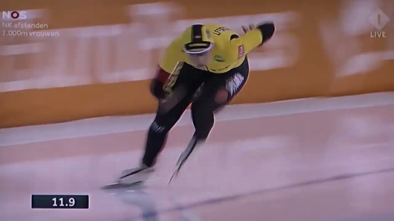 NK afstanden schaatsen in Heerenveen ijsstadion Thialf met de 1000 meter vrouwen jaar 2023