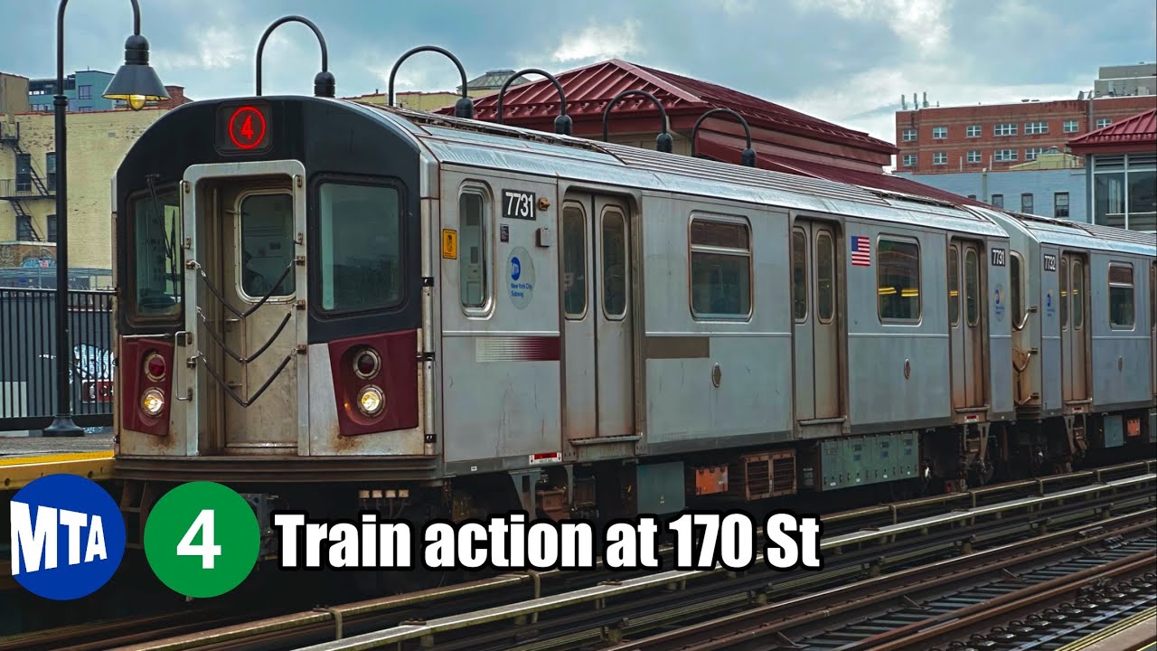 MTA 4 train action at 170 St