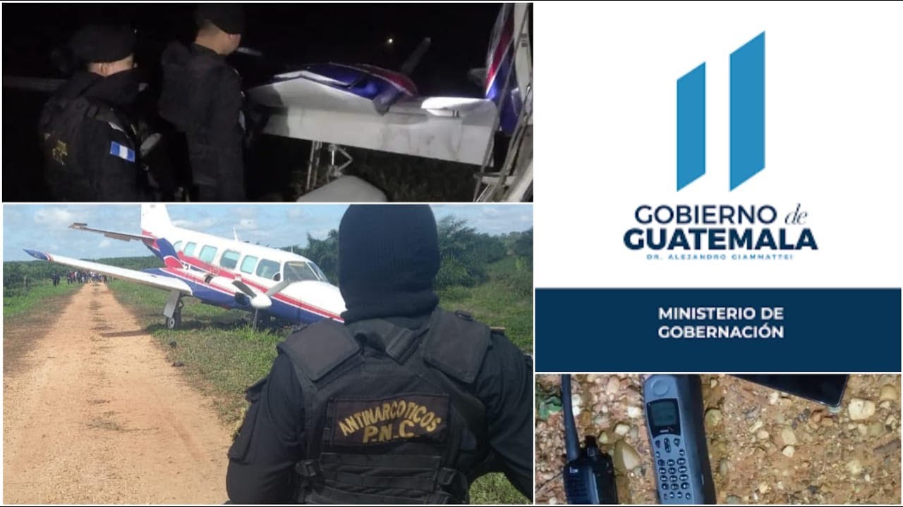 Guatemaltecos detenidos y 35 kilos de cocaína incautados en aeronave