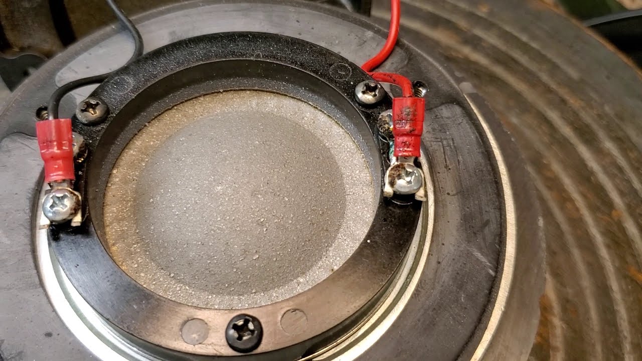 Coating a JBL 2425H diaphragm with Aquaplas...by Upland Loudspeaker Service