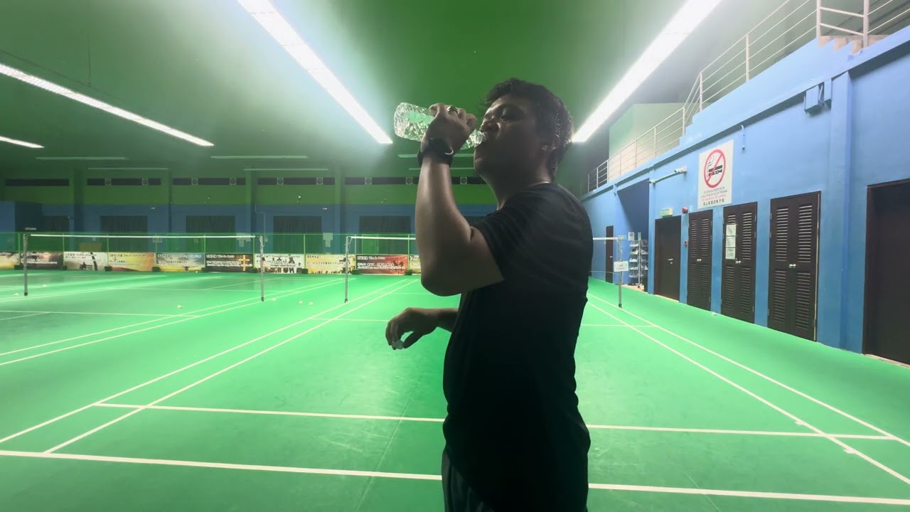 Badminton doubles sparring (Banz & Herman Vs Hamdani & Ilham)