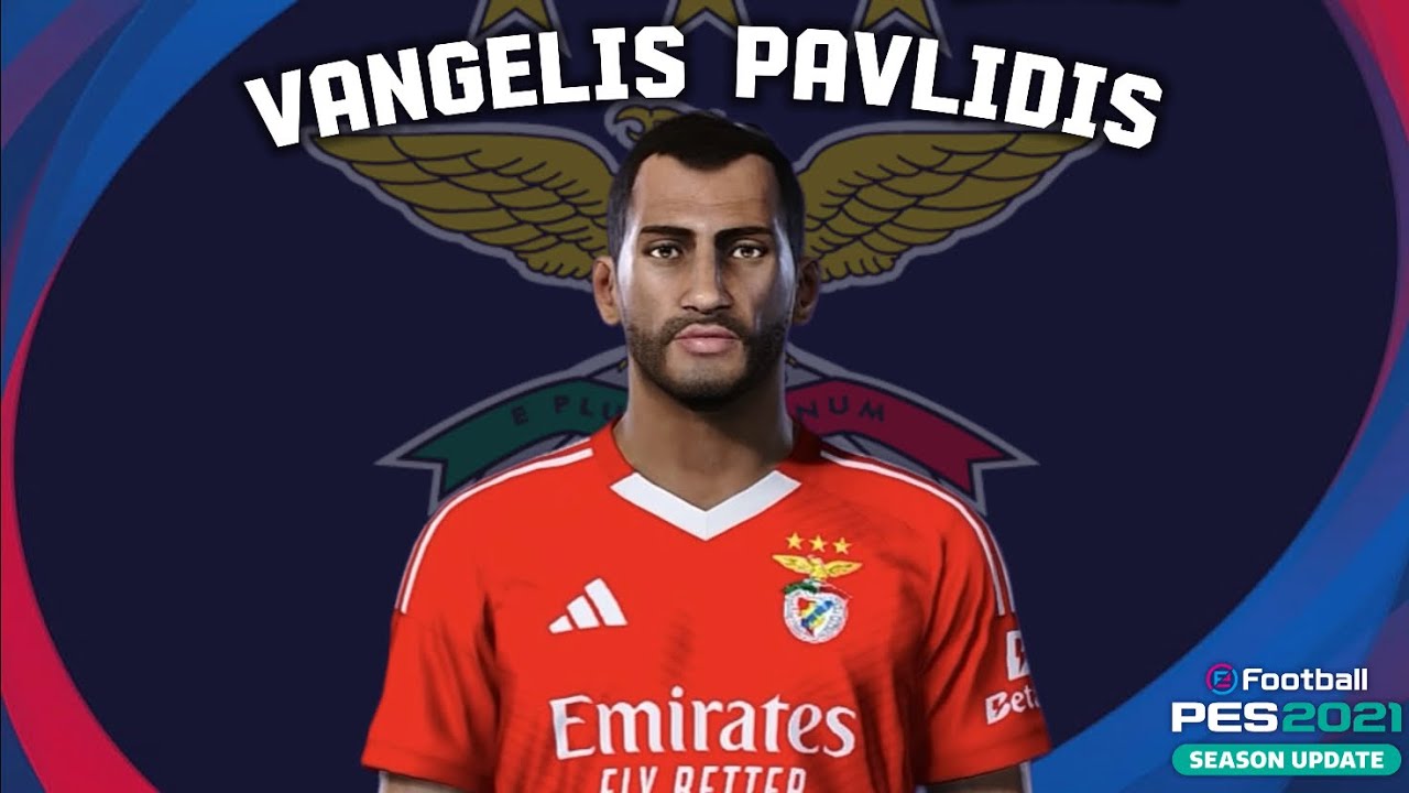 Vangelis Pavlidis🇬🇷 (SL Benfica) How to create in Pes 2021