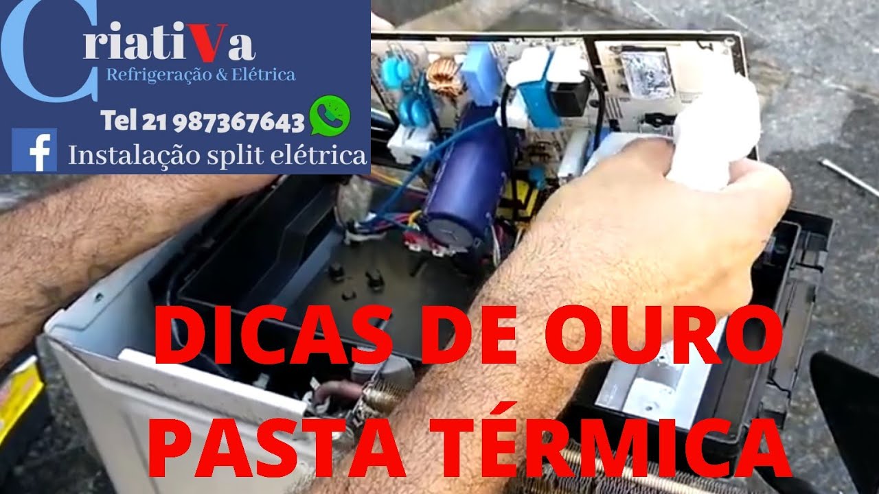 Como passar, pasta térmica no módulo IPM, Dual inverter LG