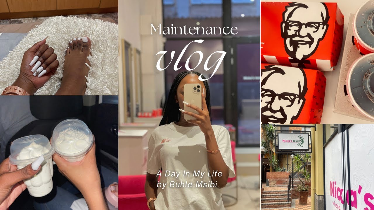VLOG О ТЕХОБСЛУЖИВАНИИ 💇🏽‍♀️💅🏽✨ || Пойдем сделаем мне маникюр и прическу 🫧| ЮЖНОАФРИКАНСКИЙ ЮТУБЕ...