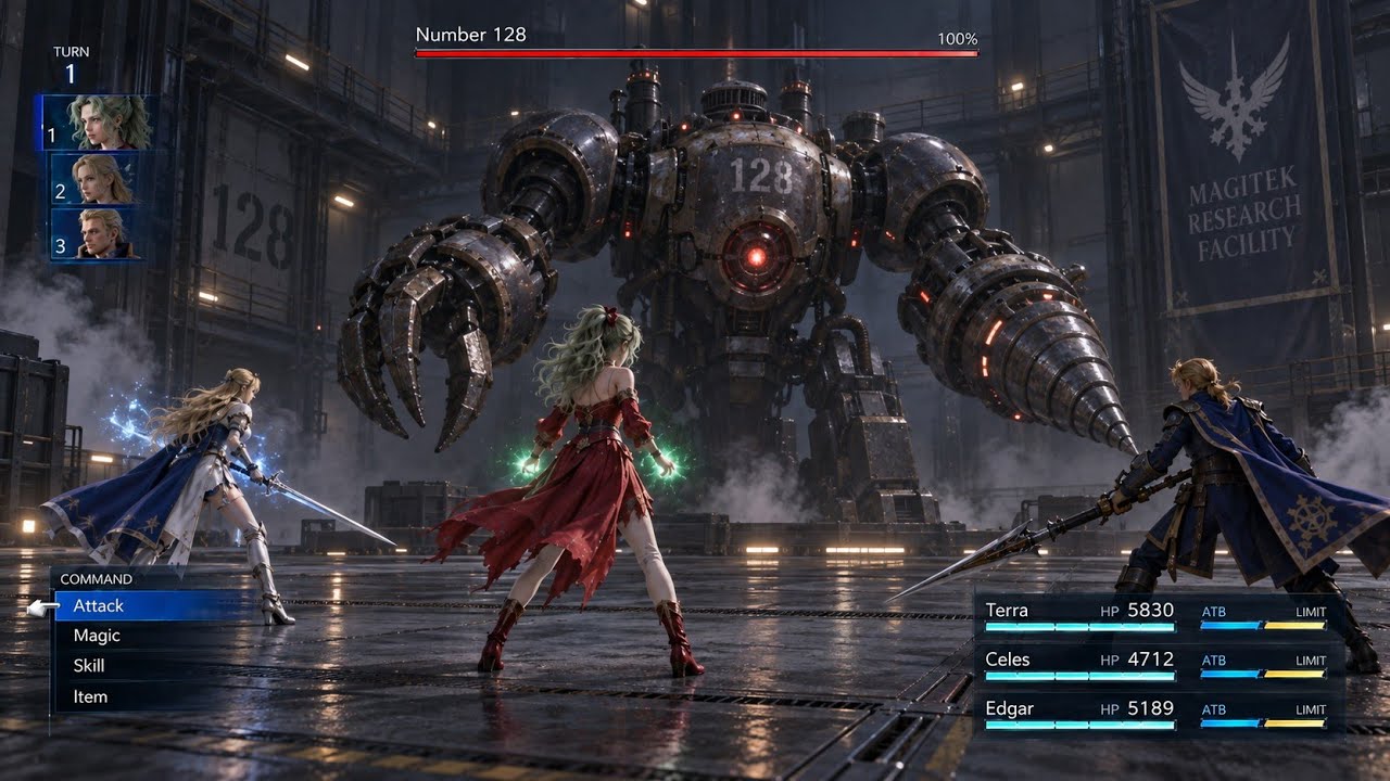 Final Fantasy VI Remake - Combat Gameplay