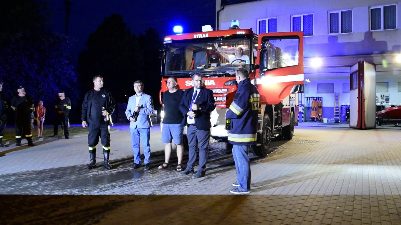 Powitanie samochodu GCBA SCANIA dla OSP Jabłonowo Pom