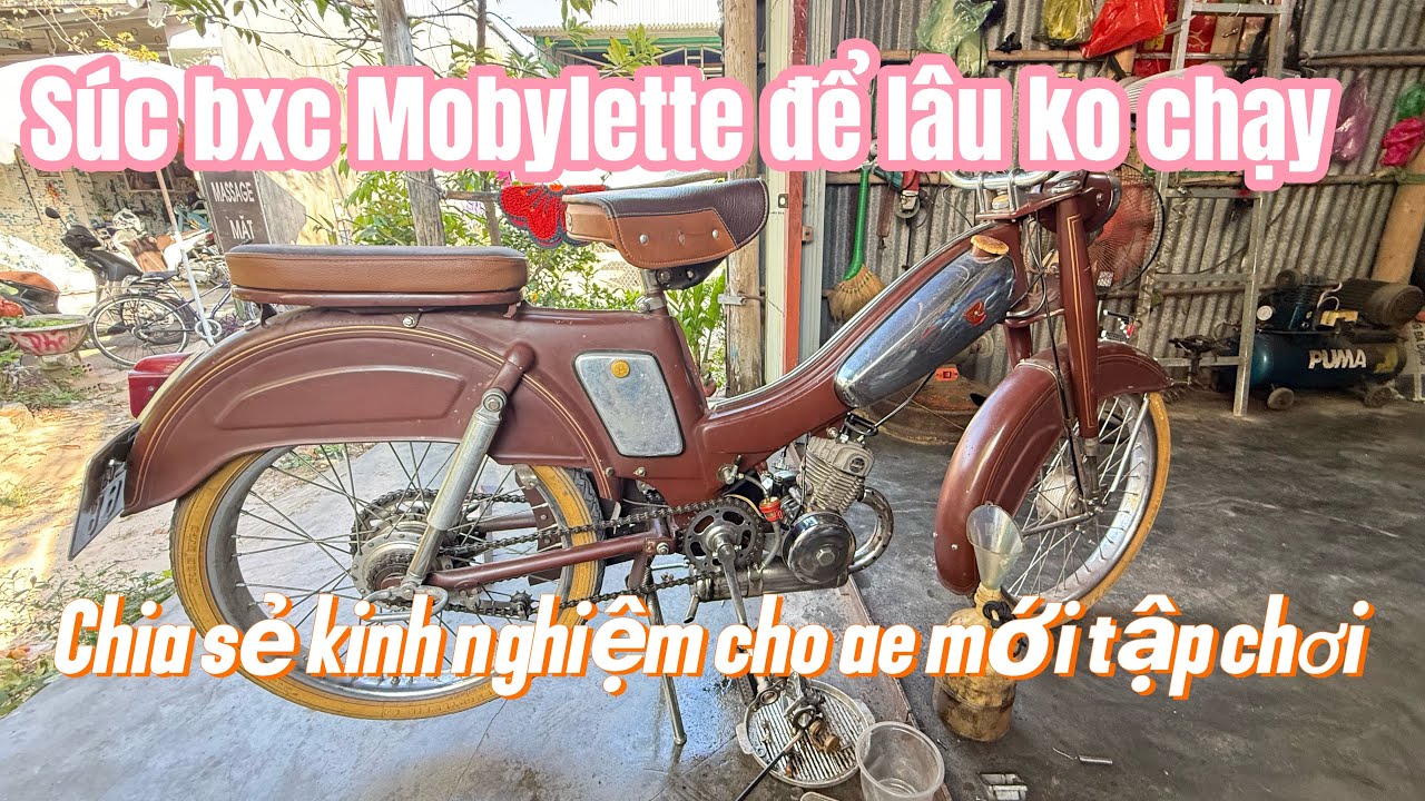 Поделитесь инструкцией по чистке карбюратора мотоцикла Mobylette, который долгое время не использ...