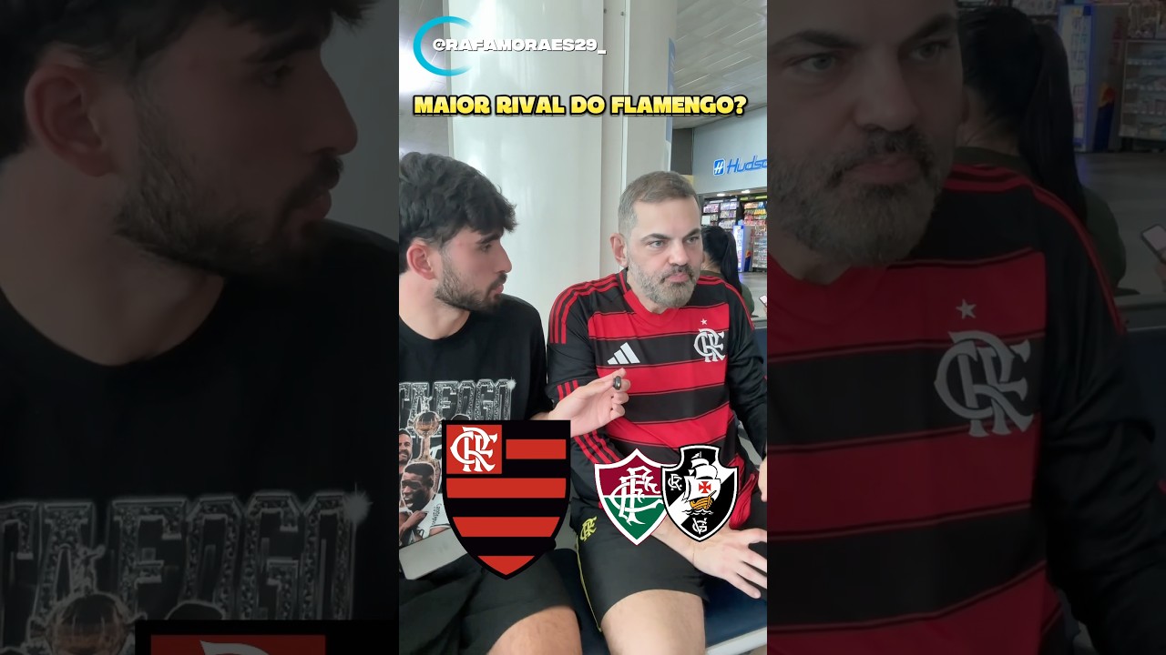 Maior rival do Flamengo &eacute; Flu ou Vasco? #flamengo #fluminense #vasco #futebol #cariocao #maracana
