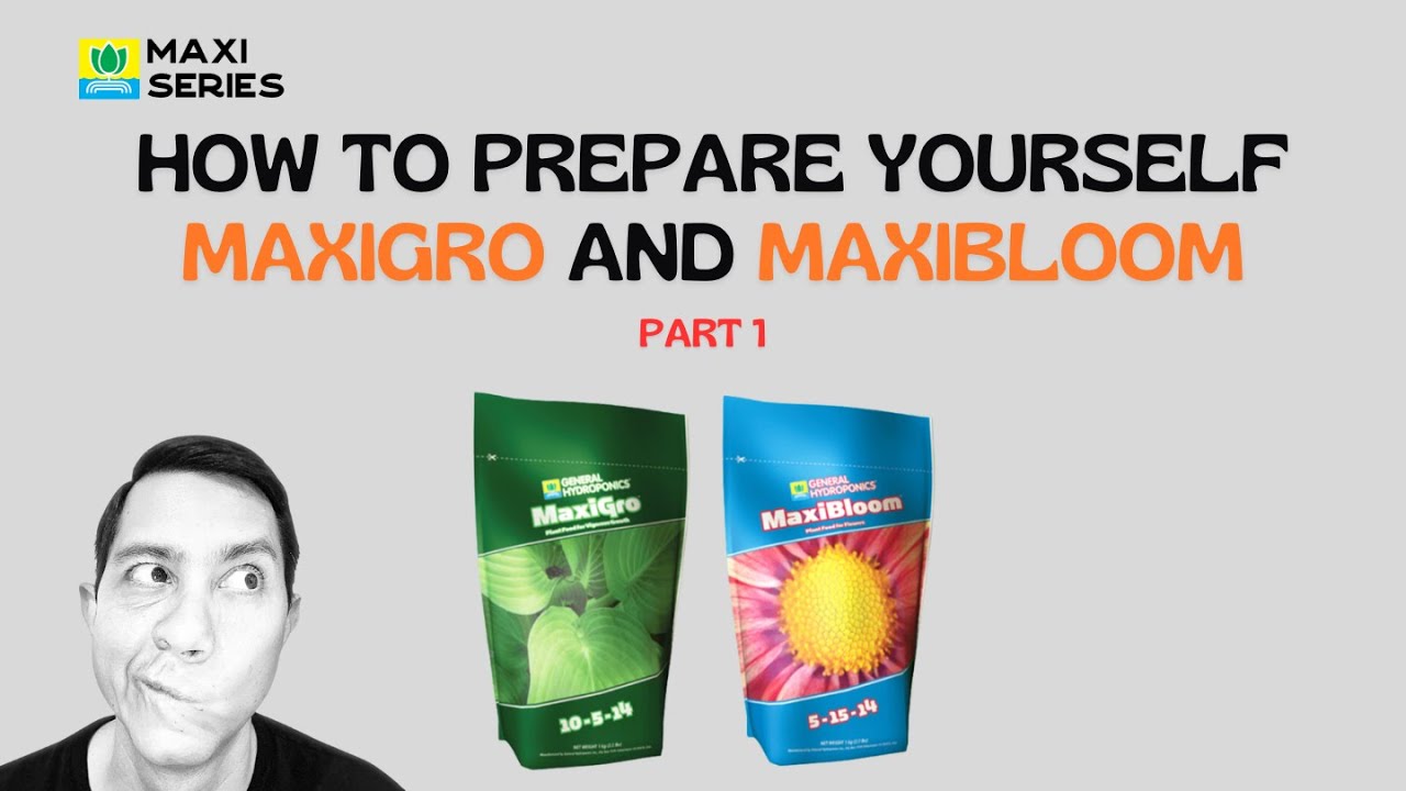 PART 1- MAXIGRO and MAXIBLOOM Nutrient Solution Recipe #hydroponics