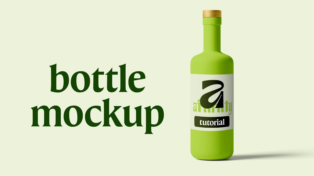 You don't need AI to get amazing bottle mockups in Affinity - you are the master