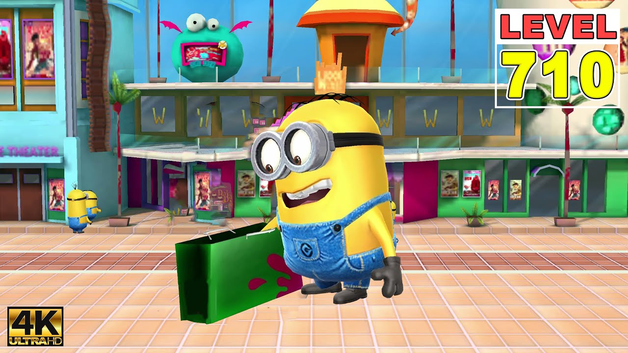 Despicable Me: Minion Rush LEVEL 710 - Dave Minion jump over obstacles 190 times at the Mall - PC4K