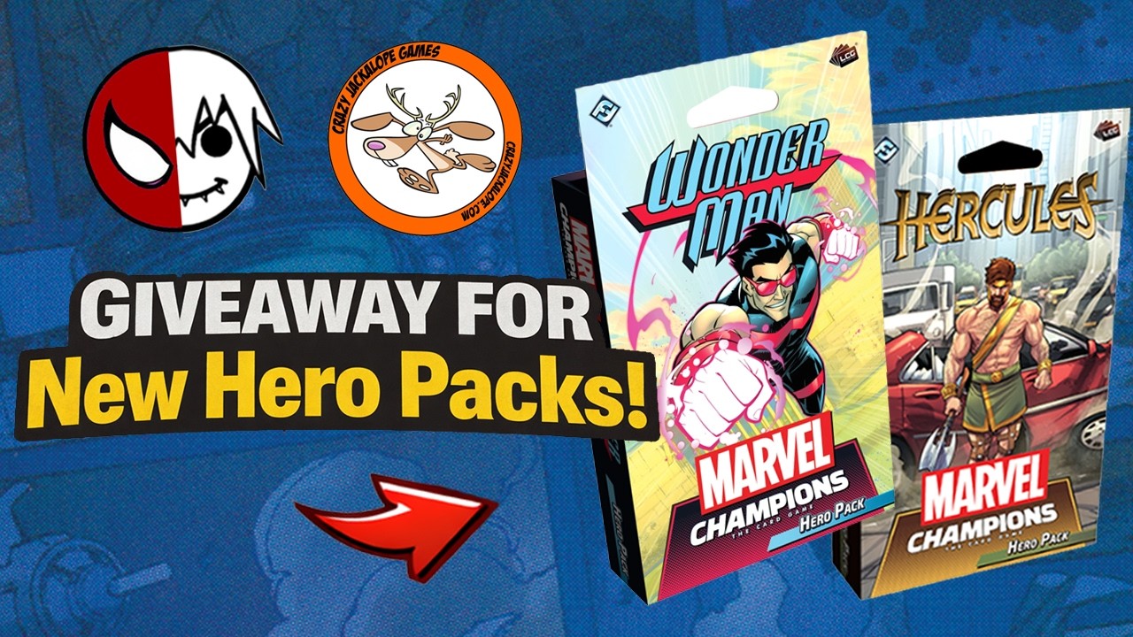 Wonder Man & Hercules GIVEAWAY for Marvel Champions | Crazy Jackalope Games