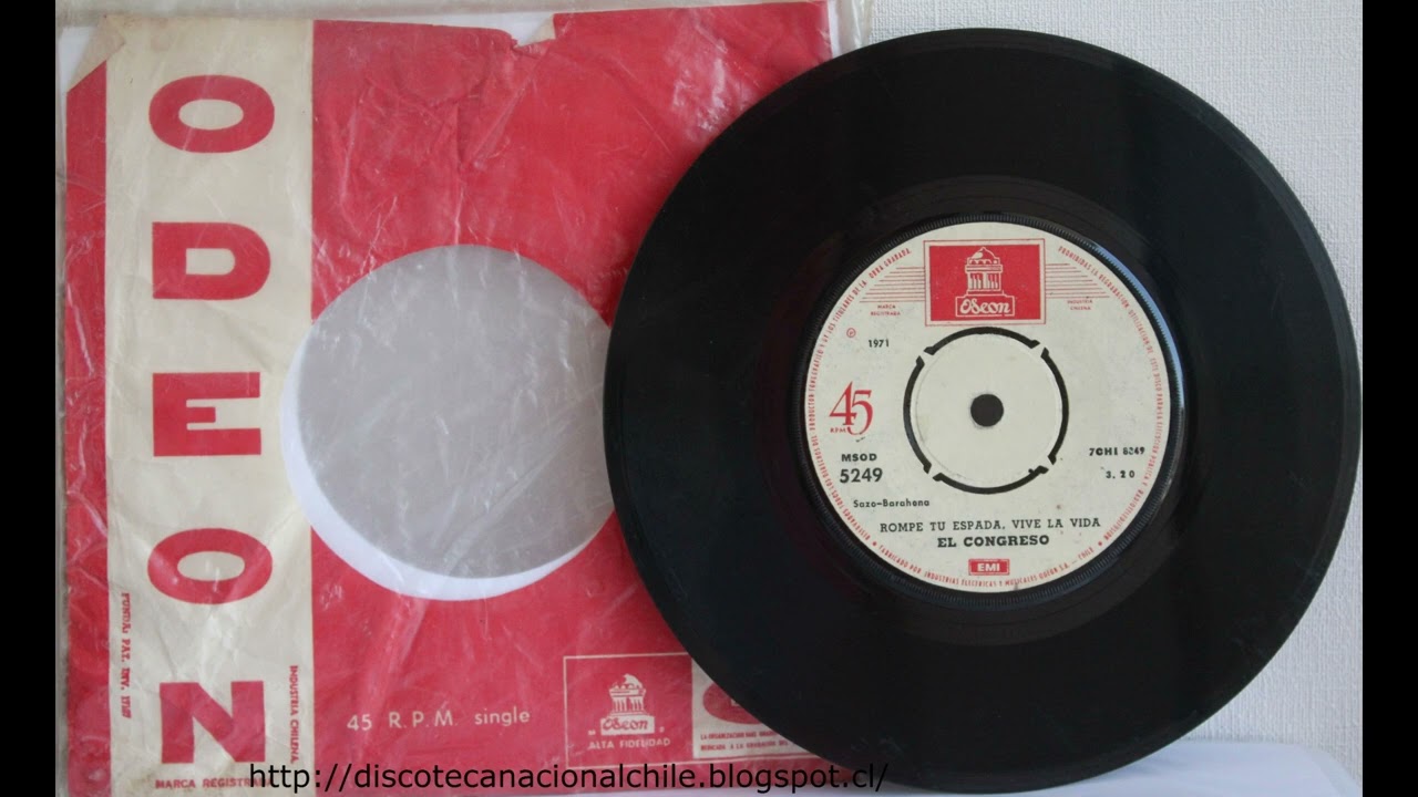 Singles Congreso 1971-1972. Emi Odeón Chilena. Chile