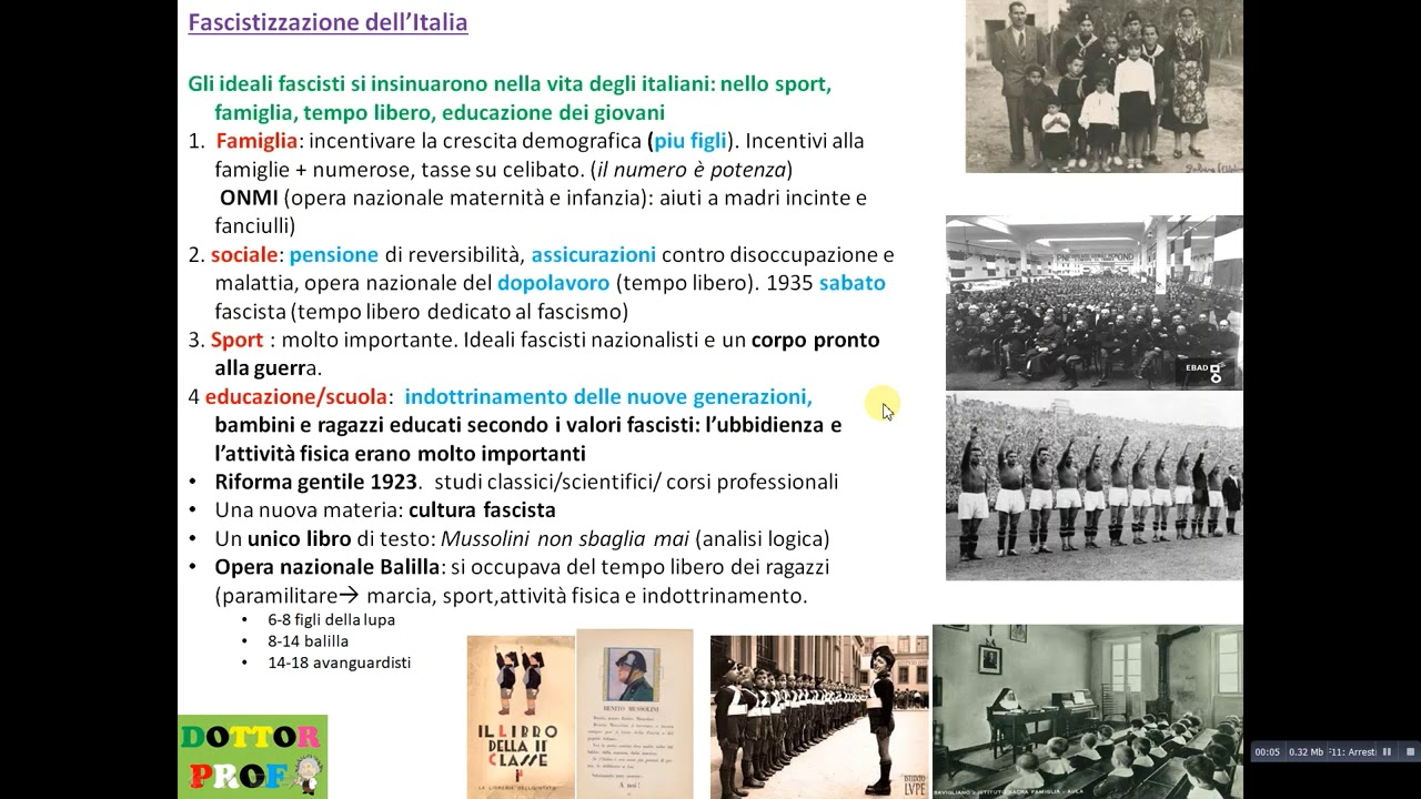 MUSSOLINI e FASCISMO (Super riassunto con schemi, video, immagini)