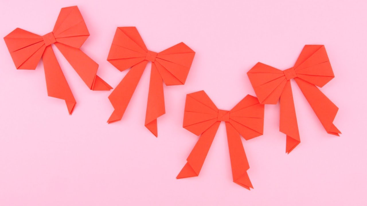 Schleife falten - leichtes Origami für Kids