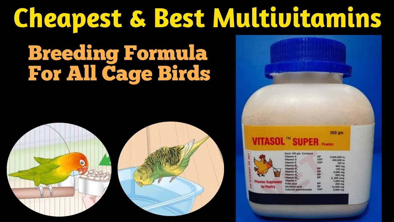 Multivitamins For All Caged Birds | Breeding Formula | Vitasol Super