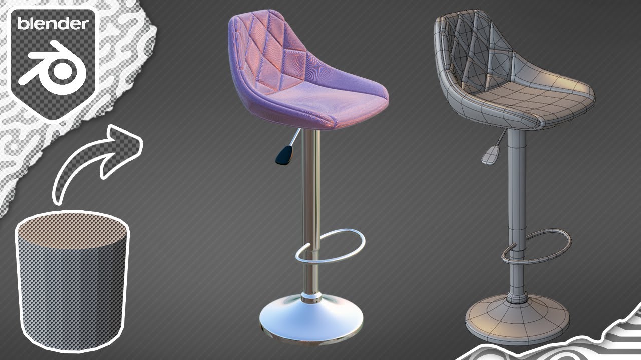Blender 3.0 Beginner Tutorial - Modeling Swivel Bar Stool