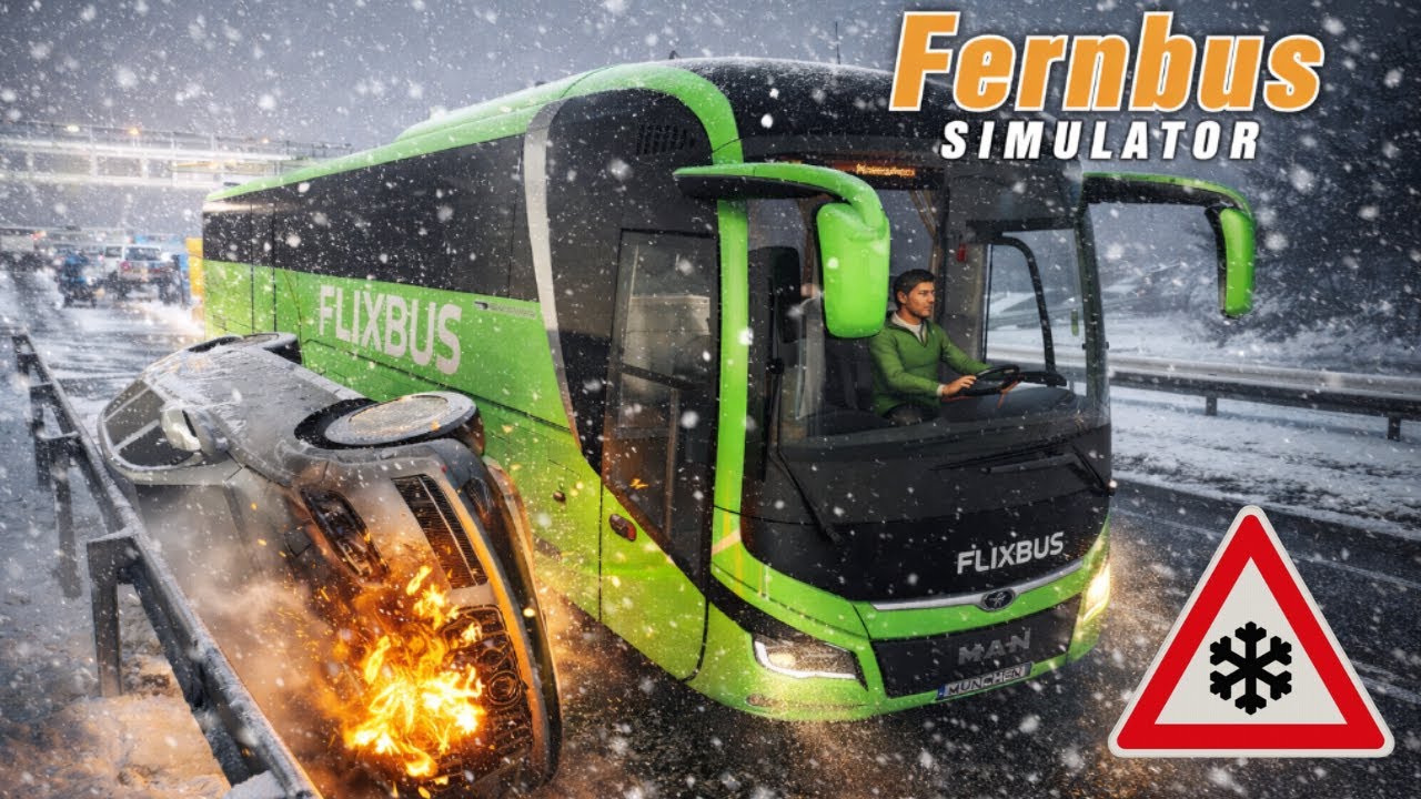 ❄️ SCHNEE-CHAOS AUF DER AUTOBAHN! ❄️ | Fernbus Simulator