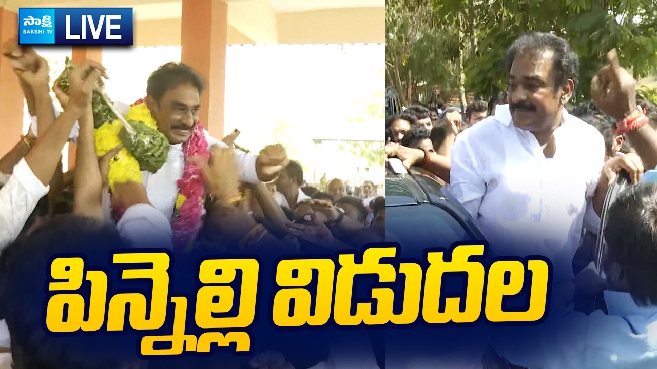 LIVE : పిన్నెల్లి విడుదల | Pinnelli Released From Nellore Central Jail |@SakshiTVLIVE