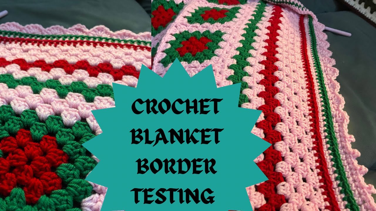 How to find the right border for your crochet blanket - I’ll walk you through my process. 