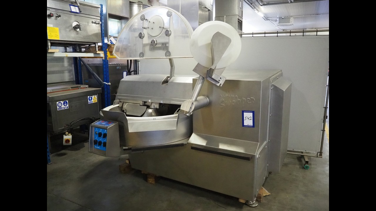 2087-542: Tipper Tie Alpina AG vacuum bowl cutter with ejector