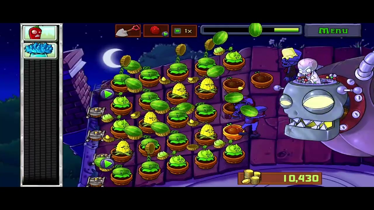 Pvz gameplay (beating the zom-boss boss fight)