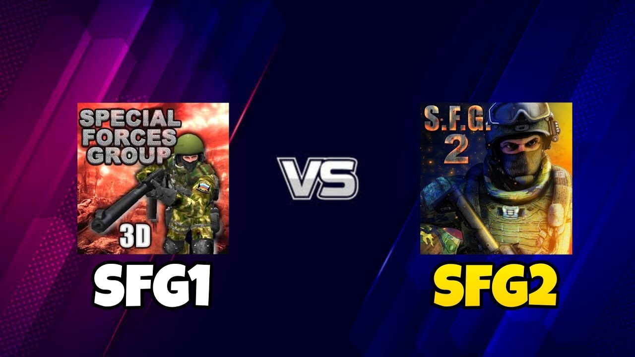 Special Forces Group 1 vs Special Forces Group 2 Game Comparison