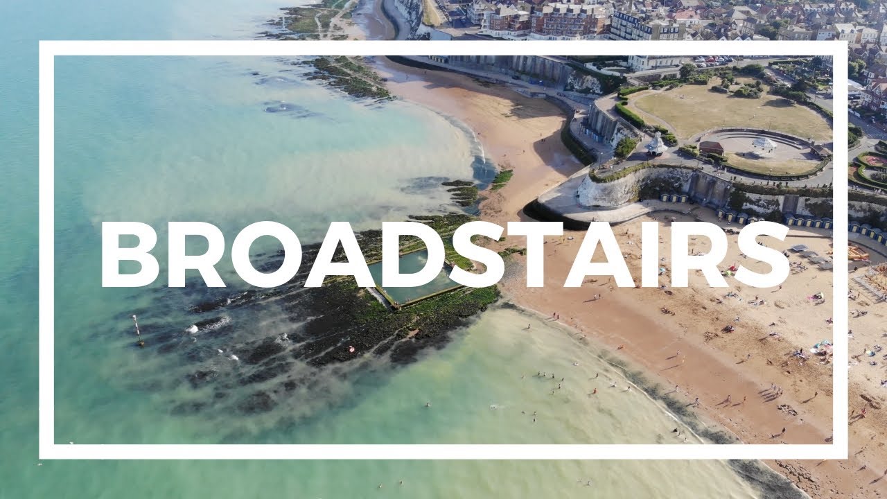 Broadstairs - An aerial view of Broadstairs on a beautiful summer sunny day