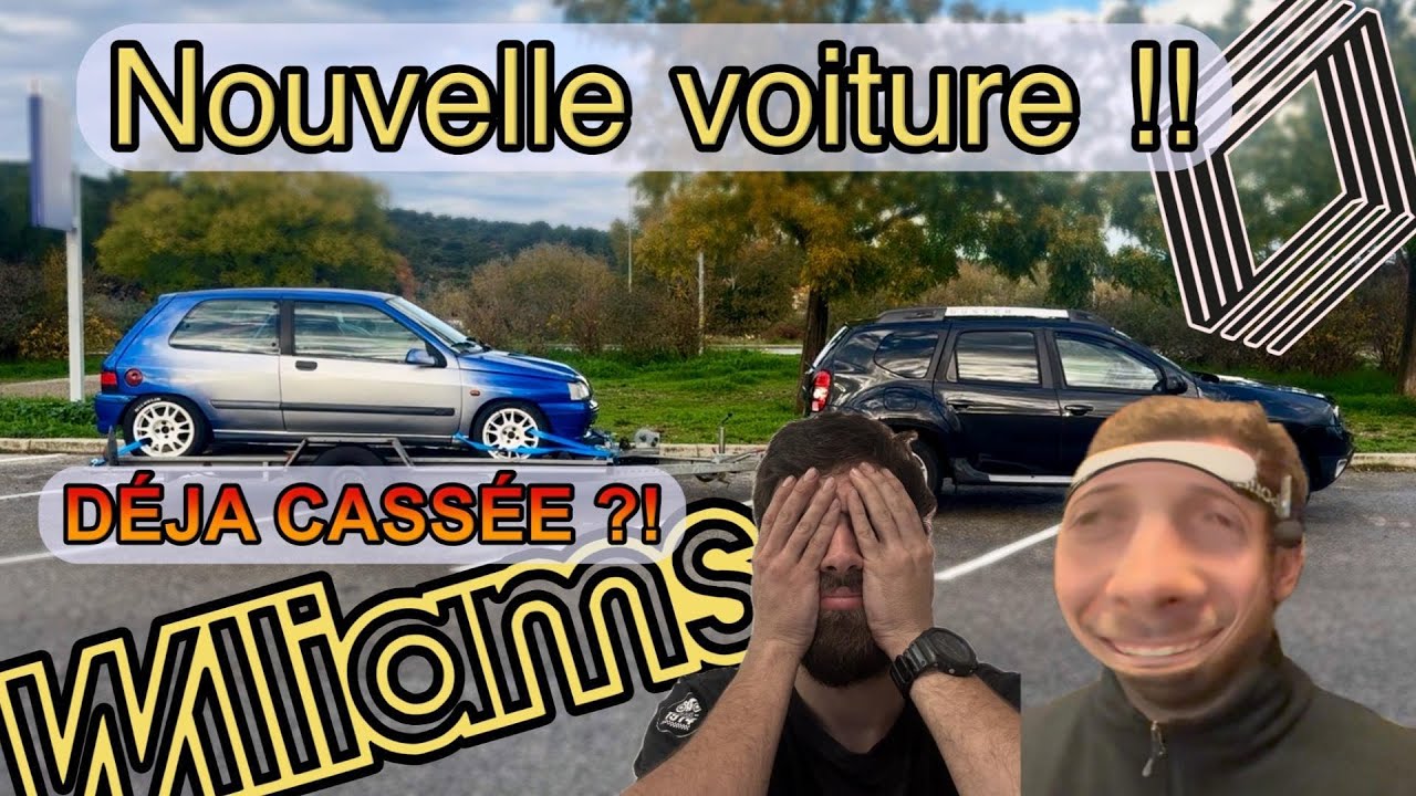 NOUVELLE VOITURE DE RALLYE !! NOUVELLE GALÉRE... // Clio WILLIAMS  // Les Sudistes ⚡️ #1