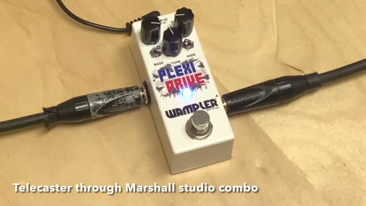 Wampler Plexi Drive Mini review with Tele and Strat into Marshall: Mini - me
