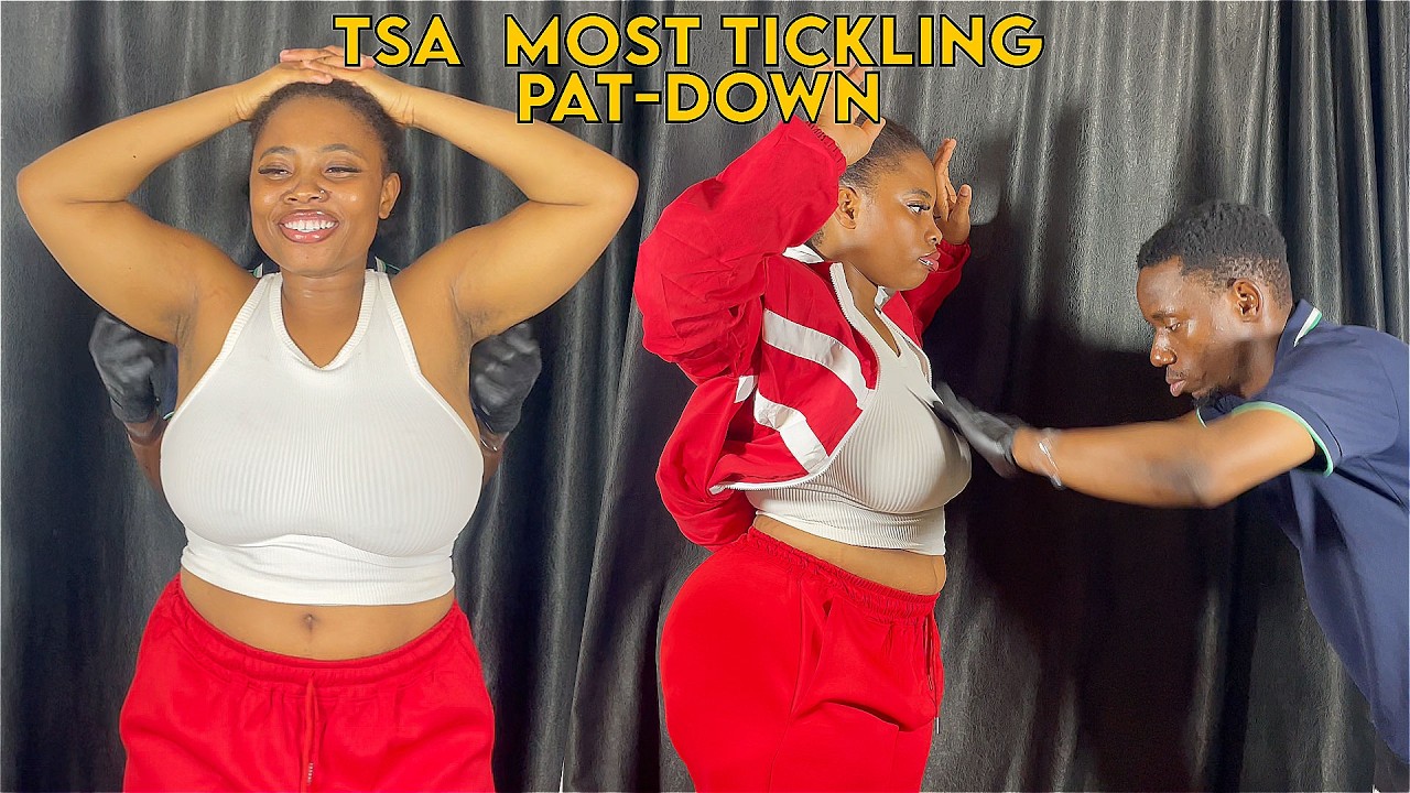 ASMR TSA Security Check -  ASMR Fast & Aggressive Tickling Full Body TSA Pat Down | Unintentional