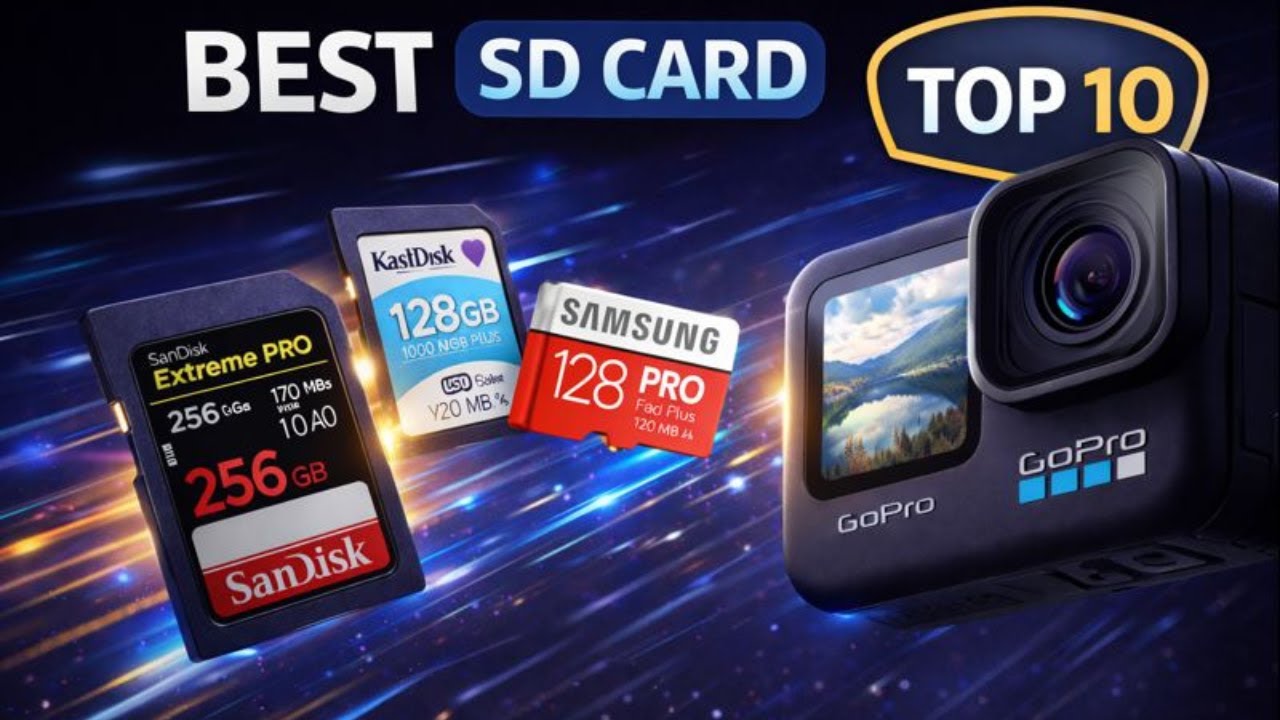 Top 10 Best SD Cards for GoPro (Fast, Reliable, No Recording Errors)