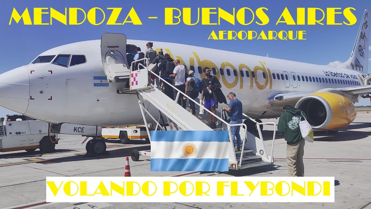 Flying from Mendoza to Buenos Aires by Flybondi.