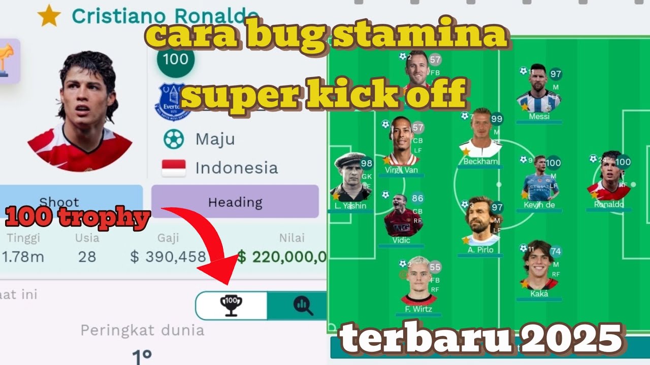 cara bug stamina super kick off terbaru 2025🔥!