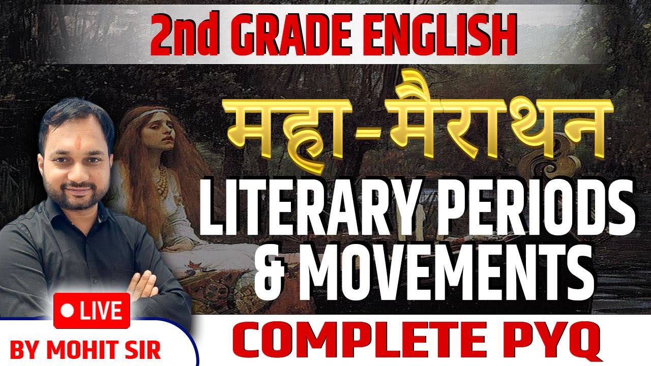LITERARY PERIODS & MOVEMENTS | PYQs MARATHON CLASS | ENGLISH KRANTI | MOHIT SIR | RPSC 2nd GRADE