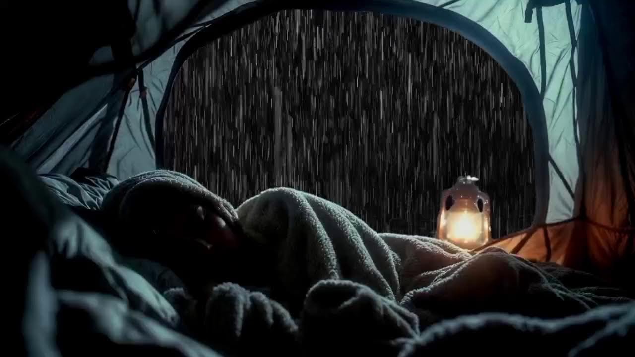 Heavy Rain Outside Tent 🌧️ | Gentle Camping Rain for Deep Sleep & Relaxation