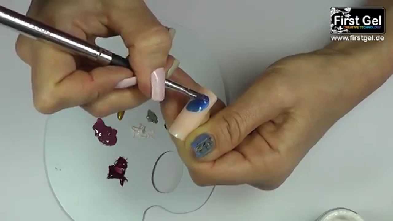 Zhostovo-Russian Decorative Painting Gel Kurs mit First Gel (Tutorial 1 / Part 1 of 2)