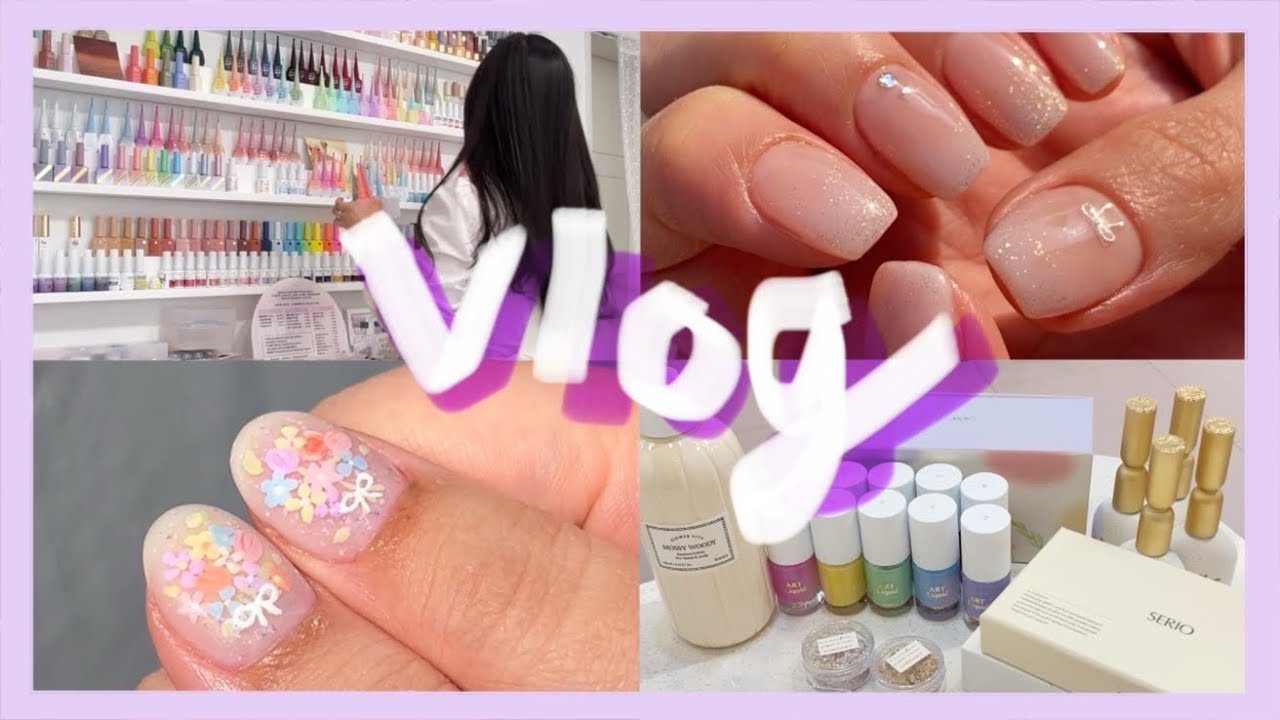 36.[ENG] Days in my life in Korean nailshop 네일박람회 쇼핑, 새 니퍼 교체‼️ 꽃다발 그리기, 모어젤 아트리퀴드,스마일라인 커버하기, 집구하기