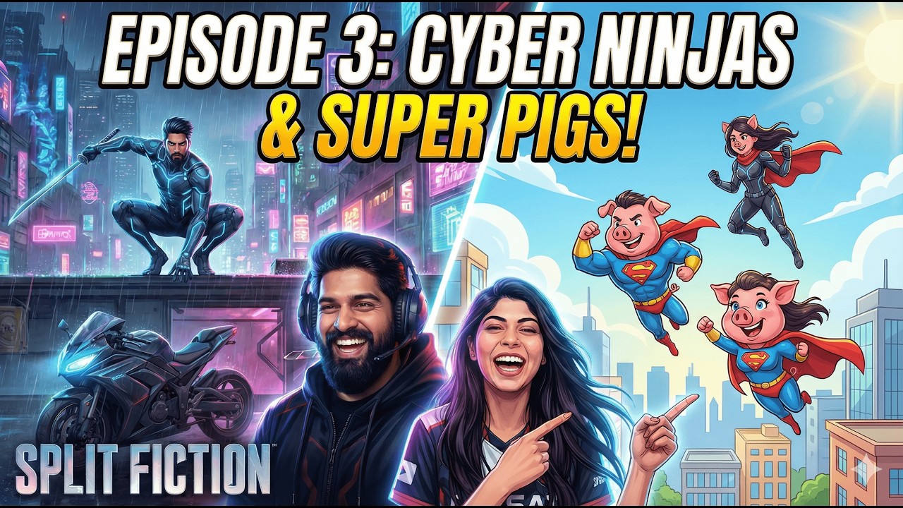 Split Fiction Episode 3 -  We Became SUPER PIGS?! 🐷🔥